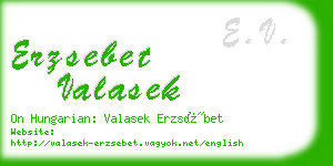 erzsebet valasek business card